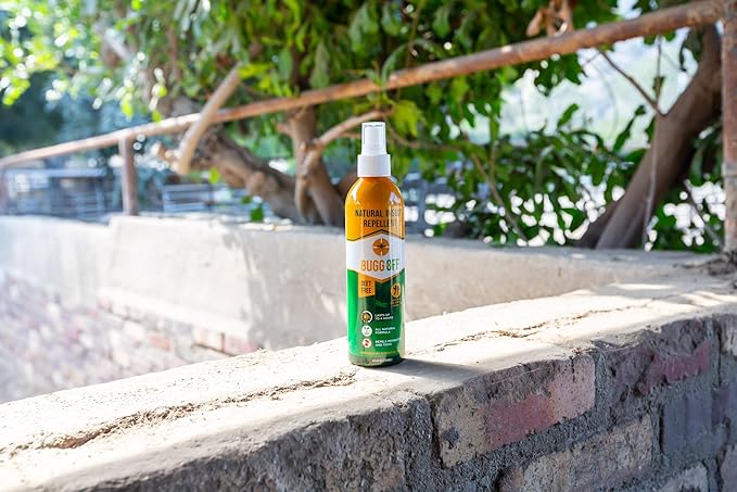 Natrual Mosquito, Gnats & Tick Spray Repellent, 8.5 FL OZ (250ml) Deet Free, Made with Essential Oils, Lasts up to 4 Hours Original (3 Pack)