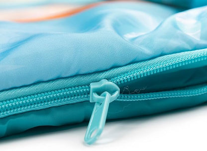 Jay Franco Disney Frozen Sparkle Slumber Sack - Cozy & Warm Kids Lightweight Slumber Bag/Sleeping Bag - Featuring Anna and Elsa (Official Disney Product)