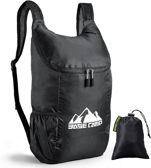 BASE CAMP Hiking Backpack,12L Portable Lightweight Packable Travel Daypacks for Women Men, Foldable Shoulder Pack Casual Outdoor Bag