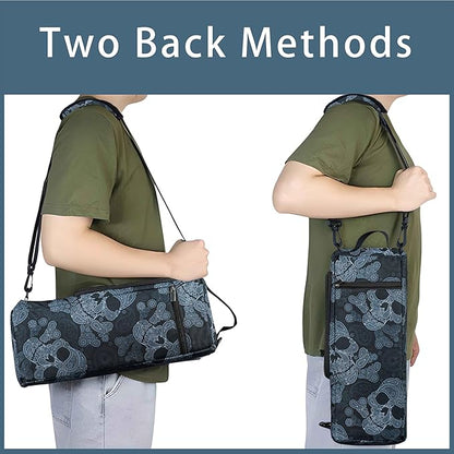 Golf Cooler Bag Plus Ice Pack Soft Sided Insulated Cooler Bag- Holds 6 Pack of Cans or 2 Wine Bottles - Grey Camo Golf Beer Sleeve Black Fits Discreetly in Golf Bags