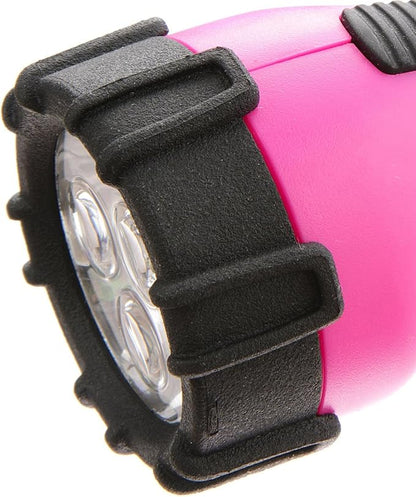 Dorcy 55 Lumen Floating Water Resistant LED Flashlight with Carabineer Clip, Pink ( 41-2509)