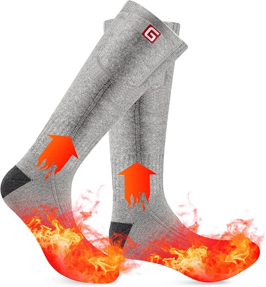 SVPRO Electric Heated Socks Men Women Rechargeable Heating Socks Washable Battery Thermal Foot Warmer Socks Winter Warm Socks