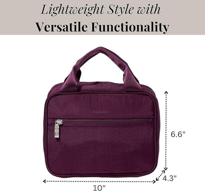 Baggallini Unisex's Hanging Travel Toiletry Kit-Lightweight 6x10 Inch Makeup Bag Toiltery