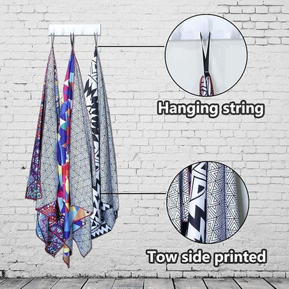 Genovega Microfiber Lightweight Thin Beach Towel Sandproof Compact Clearance Towels Quick Dry Sand Free No Sand Pool Swim Blanket Travel Essentials Accessories Vacation Women Men Adult Gift Flamingos