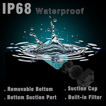 Portable Camping Shower Pump: 6000mA Rechargeable Battery Water Pump for Traveling Hiking - Camp Bucket Shower Head for Outdoor