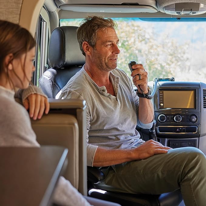 Midland – MXT500-50 Watt GMRS MicroMobile® Two-Way Radio - Farms Ranches Overlanding Trails Off-roaders - 8 Repeater Channels - Compact Design External Magnetic Mount 2.1dB Unity Gain Antenna