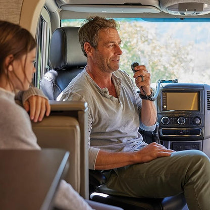 Midland – MXT500-50 Watt GMRS MicroMobile® Two-Way Radio - Farms Ranches Overlanding Trails Off-roaders - 8 Repeater Channels - Compact Design External Magnetic Mount 2.1dB Unity Gain Antenna