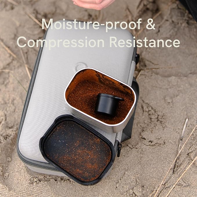 OutIn Nano Portable Electric Espresso Machine Carrying Bag, Waterproof Sturdy EVA Electronic Coffee Maker Storage Case Hand Hold Belt, Travelling, Office, Camping