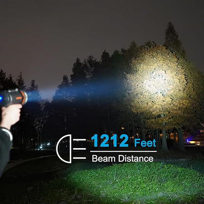 GOODSMANN Spotlight 1500 Lumen Marine Spotlight Waterproof Rechargeable Spot Lights Handheld Flashlight for Boats 9212-89202-01A