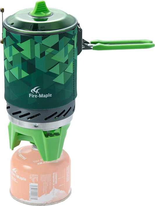 Fire-Maple Fixed Star 2 Backpacking and Camping Stove System - Outdoor Propane Camp Cooking Gear, Portable Pot/Jet Burner Set, Ideal for Hiking, Trekking, Fishing, Hunting Trips and Emergency Use