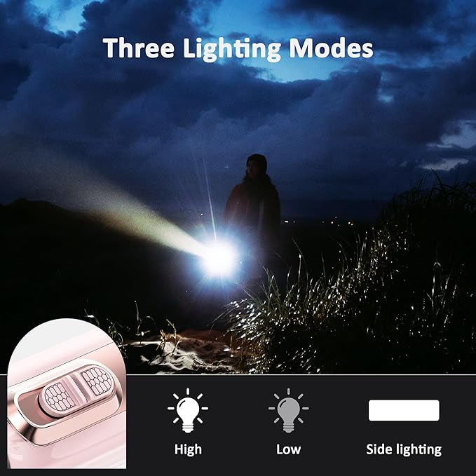LED Flashlights, Bright Flashlights for Emergencies, Camping, Hiking, Walking, 3 Modes Flash Light with COB Work Light, Capable to Recharge Mobile Devices,fl-LL-5898-p-n-0