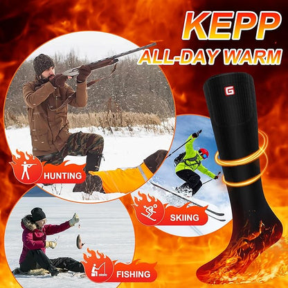 SVPRO Electric Heated Socks Men Women Rechargeable Heating Socks Washable Battery Thermal Foot Warmer Socks Winter Warm Socks