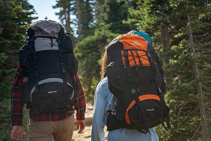 TETON 75L Explorer Internal Frame Backpack for Hiking, Camping, Backpacking, Rain Cover Included