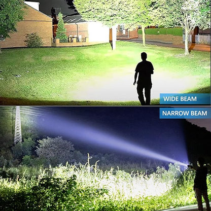 Rechargeable Flashlights High Lumens, 990,000 Lumen Brightest Led Flashlight with 5 Modes & 12H Long Runtime, Powerful Waterproof Handheld Flash Light, Super Bright Flashlight for Home, Camping