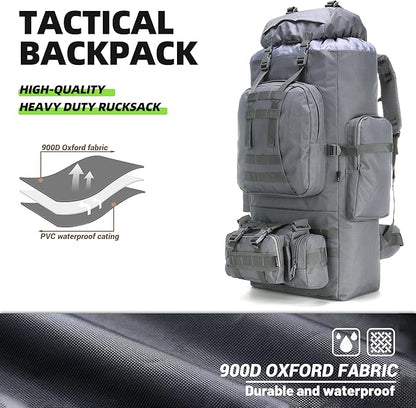 King'sGuard 100L Camping Hiking Backpack Molle Rucksack Military Camping Backpacking Daypack