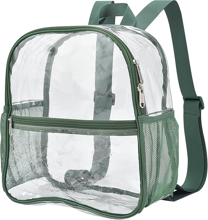 Oraben Clear Backpack for Stadium Events Stadium Backpack Waterproof 12x6x12 Clear Bag for for Concert Sport Work