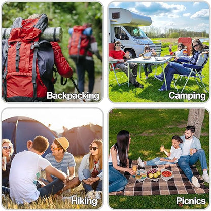 2pcs Stainless Steel 3 in 1 Spork Camping Cutlery, Knife, Spoon, Fork Cutlery Combo for Camping, Hiking, Fishing and Any Outdoor Activities