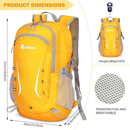 ZOMAKE Lightweight Packable Backpack 35L, Foldable Backpacks Water Resistant Collapsible Light Daypack for Hiking