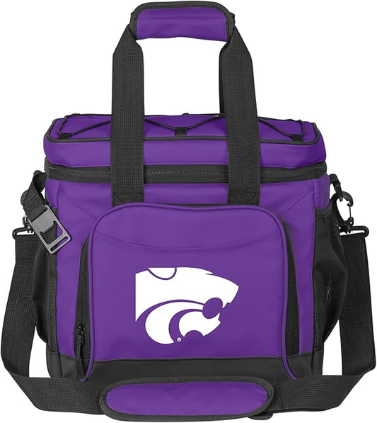 Logo Brands NCAA Flex 24-Can Cooler - Heat-Sealed Leak-Proof Lining, Built-in Bottle Opener, Adjustable Shoulder Strap- Great for Tailgates & Picnics