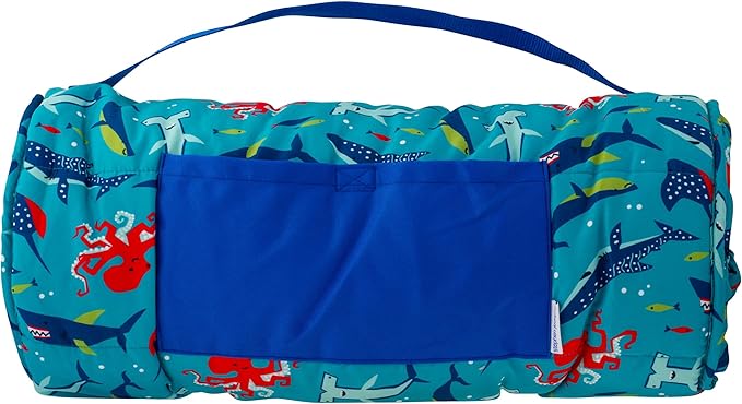 Stephen Joseph, Toddler All Over Print Nap Mat with Soft Blanket and Removable Pillow for Boys & Girls, Kids Sleeping Bag for Elementary, Daycare, Preschool with Carry Handle