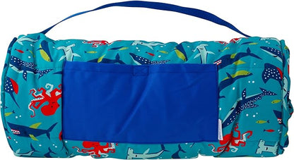 Stephen Joseph, Toddler All Over Print Nap Mat with Soft Blanket and Removable Pillow for Boys & Girls, Kids Sleeping Bag for Elementary, Daycare, Preschool with Carry Handle