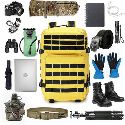Military Tactical Backpack Army 3 Days Assault Pack Bag Large Rucksack with Molle System Hiking Treeking Rucksack
