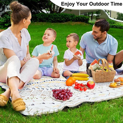 ICOSY Large Picnic Outdoor Blankets, 78" x 59" Beach Camping Blanket Waterproof Sandproof Picnic Camping Mat Camping Gear Essentials