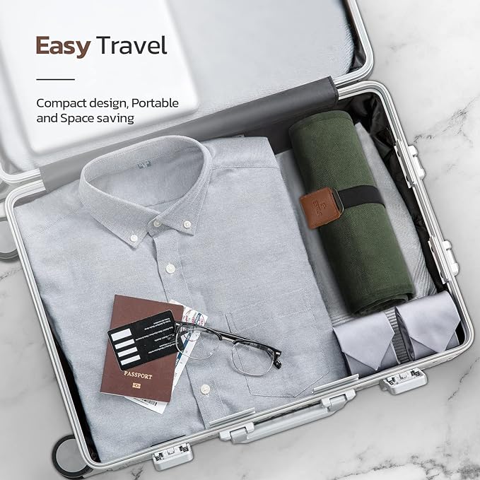 Toiletry Bag for Men, Travel Essentials Travel Toiletry Bag, Water-Resistant Compact Bathroom Roll Organizer for Hygiene, Shaving kit, Gifts for men
