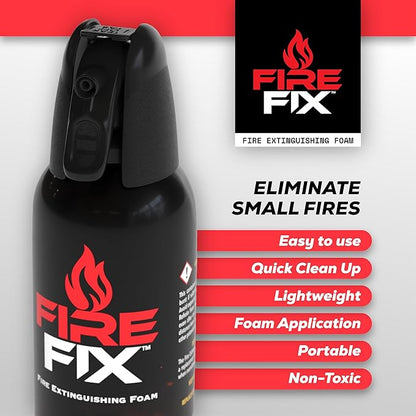 Fire Extinguisher for Home 3-Pack | Made in USA | Emergency Fire Spray Foam for Apartment, Boat, Camping, Car, House, Kitchen & Vehicle | Safety & Survival | Compact, Small, Safe & Easy Use