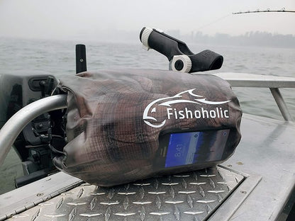 Fishoholic Dry Bag - Waterproof Gear Bags - Fail-Safe Snap - Made Tough & Durable for Kayaking Boating Fishing Hiking Camping Paddle Board & Tailgaiting