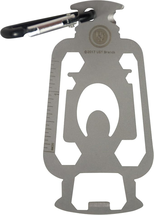 UST Tool-a-Long Multi-Tool Carabiners with Durable, Compact Stainless Steel Construction for Hiking, Kayaking, Camping, Travel and Outdoor Survival