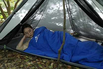 Ultralight Backpacking Sleeping Bag 1.77lbs, Warm Weather Sleeping Bag 50℉-63℉, Nylon Shell and Lining, Waterproof, Compact and Lightweight for Backpacking Camping Hiking