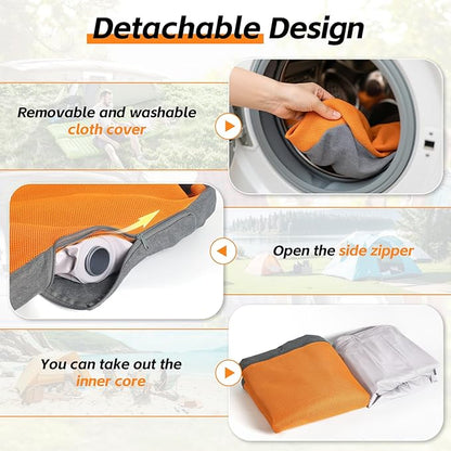 Self Inflating Sleeping Pad,Built-in Pump, Quickly Inflate and Deflate in 2 Minutes, Durable and Leak-Proof, Compact and Portable, Suitable for Home Travel and Camping Self Inflating Camping Pad