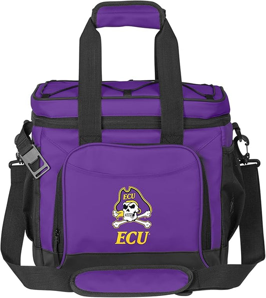 Logo Brands NCAA Flex 24-Can Cooler - Heat-Sealed Leak-Proof Lining, Built-in Bottle Opener, Adjustable Shoulder Strap- Great for Tailgates & Picnics
