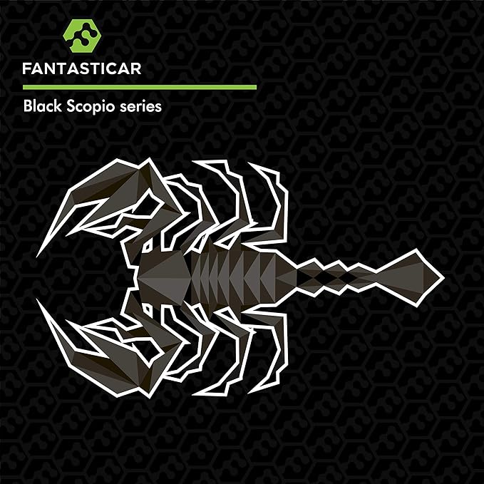 FantastiCAR 15 in 1 Multi-Tool, EDC Folding Pocket Knife with Premium Gift Box for Camping, Fishing, Hunting, Survival, Outdoor (Black)