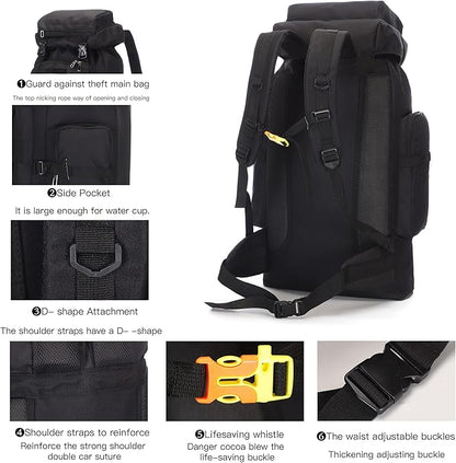 100L Hiking Camping Backpack Tactical Backpack for Men and Women Large Survival Hunting Waterproof Backpack Molle Rucksack Military Camping Backpacking Daypack