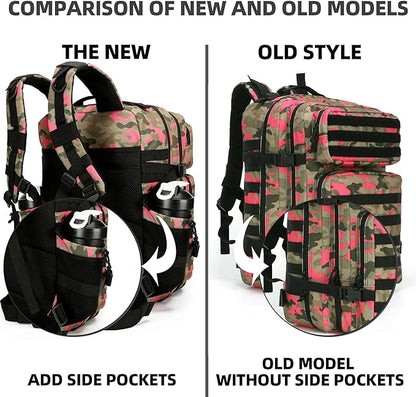 Military Tactical Backpack for Men and Women Army 3 Days Assault Pack Bag Large Rucksack with Molle System for Hiking Cycling Skiing Camping Climbing
