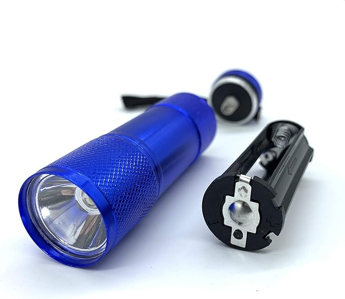 Mini LED Flashlight 6-Pack with 18 AAA Batteries, Super Bright 100 LM Mini Flashlights Colors Assorted - Best Mini Gifts for Kids, Men, Women