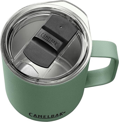 CamelBak Horizon 12oz Camp Mug - Insulated Stainless Steel - Tri-Mode Lid - Moss