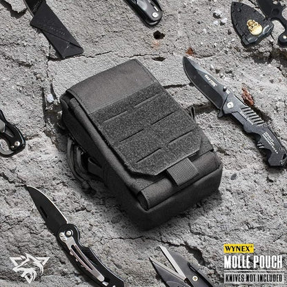 WYNEX Tactical EDC Pouch, Molle Utility Pouches Gadget Organizer Phone Holder Waist Pack Smartphone Pouch Tool Holster Pocket