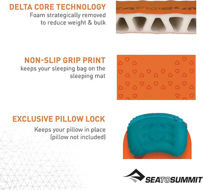 Sea to Summit Ultralight Self-Inflating Foam Sleeping Pad for Backpacking and Camping, X-Small (49 x 20 x 1 inches)