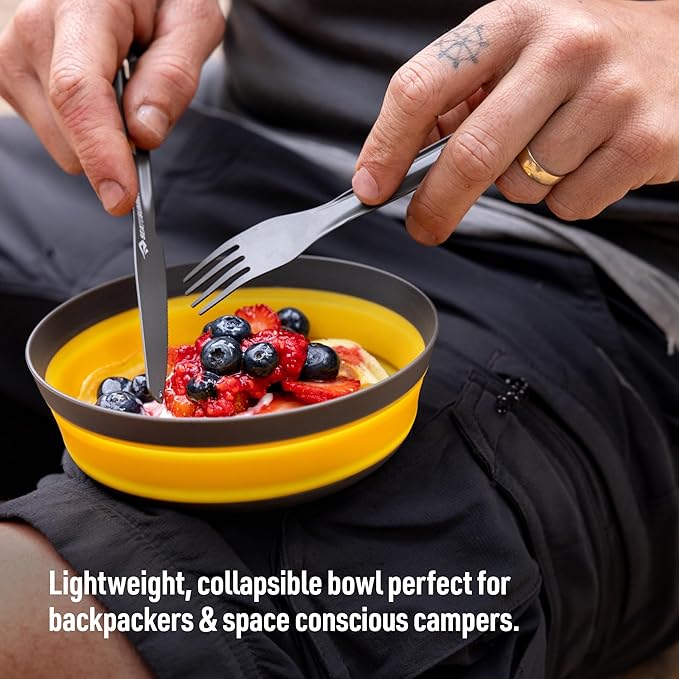 Sea to Summit Frontier Ultralight Collapsible Bowl, Medium (23 fl oz), Bone White