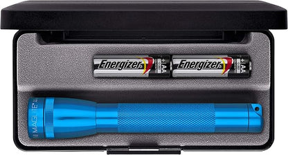 MagLite - M2A11L Maglite Mini Incandescent 2-Cell AA Flashlight in Presentation Box, Blue