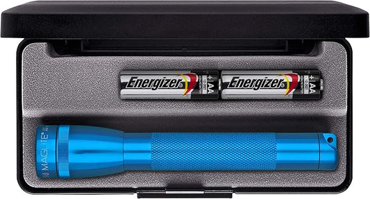 MagLite - M2A11L Maglite Mini Incandescent 2-Cell AA Flashlight in Presentation Box, Blue