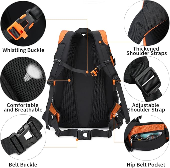 40L Hiking Backpack Waterproof Lightweight Daypack Travel Sports Camping Backpack for Men Women