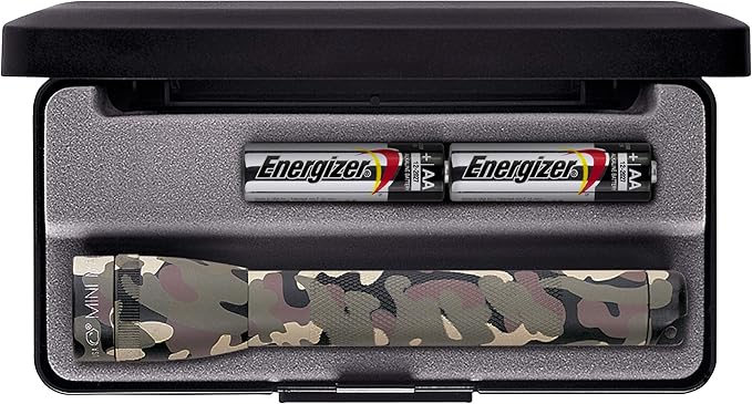 MagLite - M2A02L Maglite Mini Incandescent 2-Cell AA Flashlight in Presentation Box, Camo