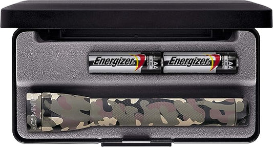 MagLite - M2A02L Maglite Mini Incandescent 2-Cell AA Flashlight in Presentation Box, Camo