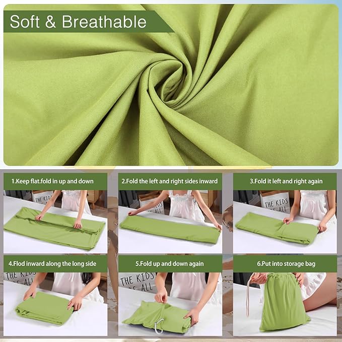 Sleeping Bag Liner and Camping Sheet, Camping & Travel Sheets for Adults, Lightweight Double Sleep Sack for Outdoor Travel Hiking Hotels Picnics