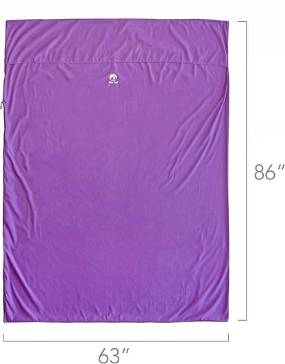 Pike Trail Sleeping Bag Liner – Travel and Camping Sheet, Lightweight and Compact Insert with Full Length Zipper and Guarantee