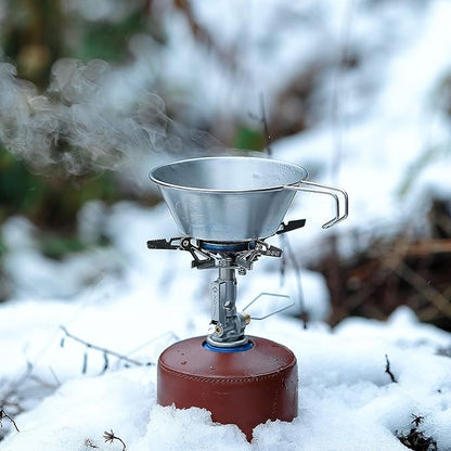 CAMPINGMOON Compact Foldable Stove w/Micro Regulator w/4Flex w/igniter XD-2F